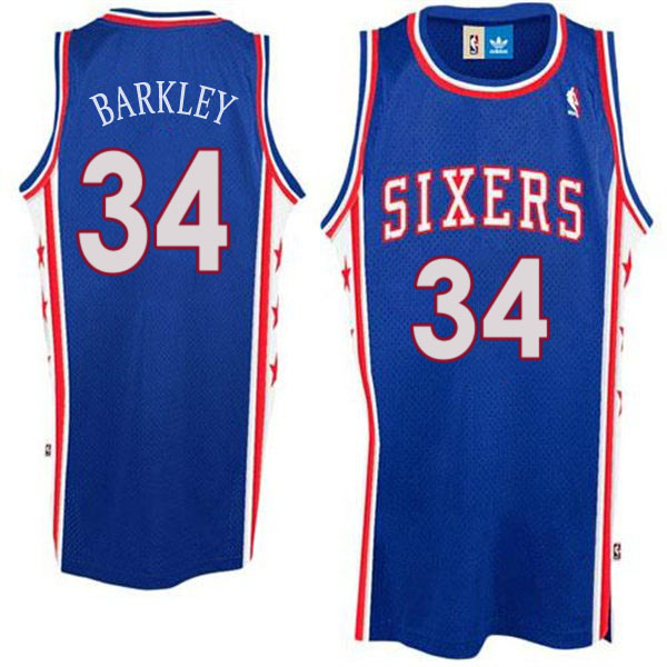 Men's  Charles Barkley Philadelphia 76ers #34 Jersey